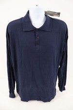 HAZTEC Flame Retardant Long Sleeve Polo Shirt XXL Navy