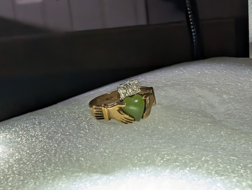 Antique 1939 gold claddagh - antique,