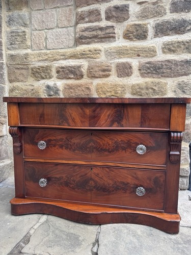Antique mahogany chest - mahogany,