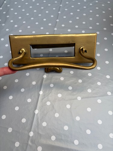 Antique brass letter box - antique,