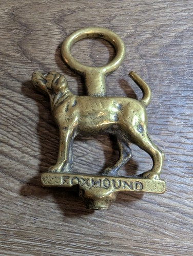 Corkscrew foxhound dog antique - foxhound,