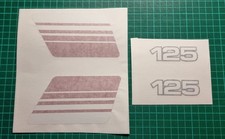 Yamaha DT125MX  UK 1981 Side Panel decals