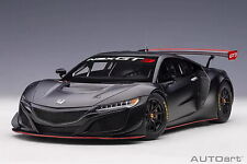 AUTOART 1/18 NSX HONDA NSX GT3 2018 Black Plastics Car Model Doors not opened