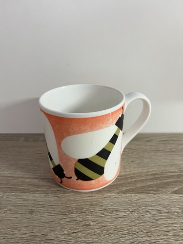 Orla kiely bee mug - orla, orange