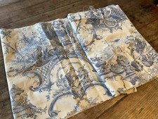 Toile de Jouy Blue X3 Fabric