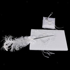 Wedding Feather Pen Holder