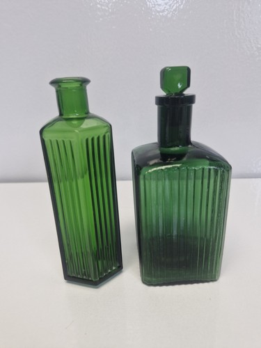 Green glass poison - glass, bottles
