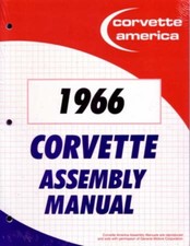 1966 Chevrolet Corvette Assembly Manual Book Rebuild Instructions Illustrations