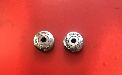 Vintage pair bianchi chrome - pair,