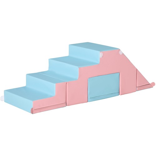 Homcom pink blue piece soft - pink, 2-piece