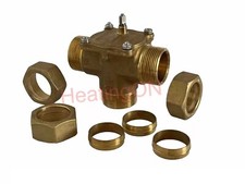 GENUINE ! HONEYWELL 3 PORT MOTORISED 28MM ZONE / DIVERTER VALVE BODY V4073A1088