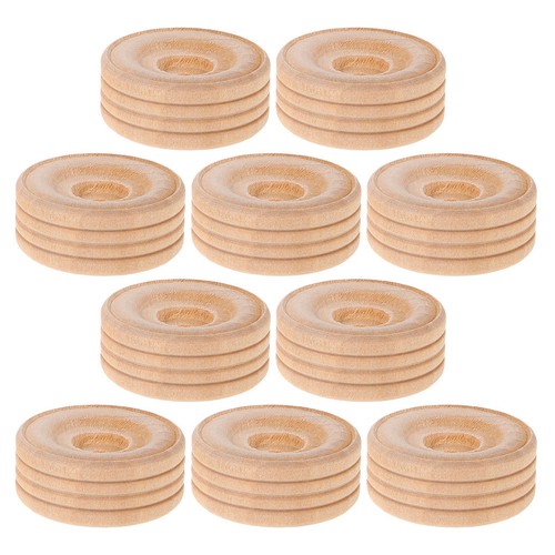 Pcs wooden craft wheels - 10,