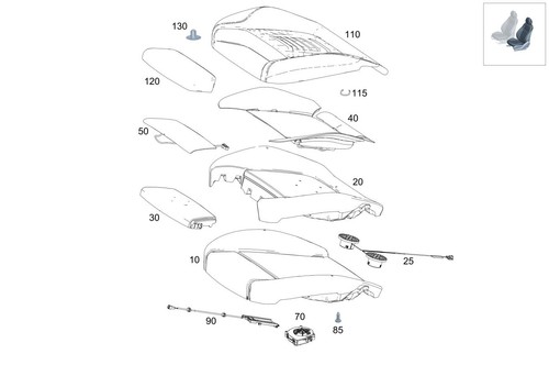 Mercedes benz genuine seat - mercedes-benz,