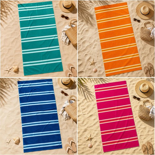 Velour beach towel large - velour,