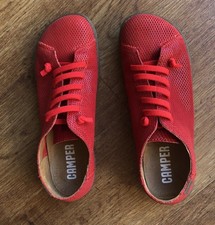 Red Camper Shoes In Mint Condition Size 38 UK 5 - Chic and comfy!! festive XMAS!