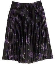 Ralph Lauren Womens Charmeuse Shutterpleat A-line Skirt