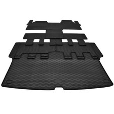 Rubber floor mats suitable for Ford Tourneo custom complete 8 seat + trunk from 2024
