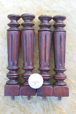 Salvage reclaim four wooden fluted columns,restoration project 4 wooden columns