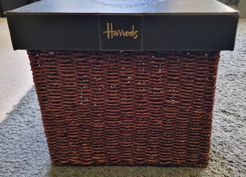 Harrods brown wicker basket - brown,