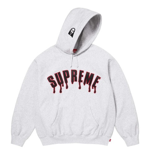 Supreme ghostface hoodie grey - hoodie,