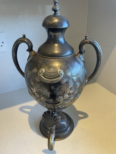 Antique ornate tea urn - antique,