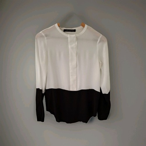 Zara small blouse black white - small,