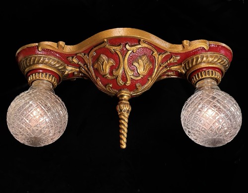 Antique vtg light - 2, ceiling