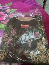 Pakistani indian suit ShalwarKameez Dress 3 Piece Brown Linen Fancy Suit