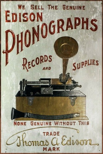 Edison phonograph record - phonograph,