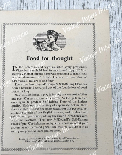 Mcdougalls flour food - food, thought