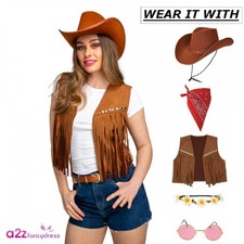 NEW Adult Brown Faux Suede