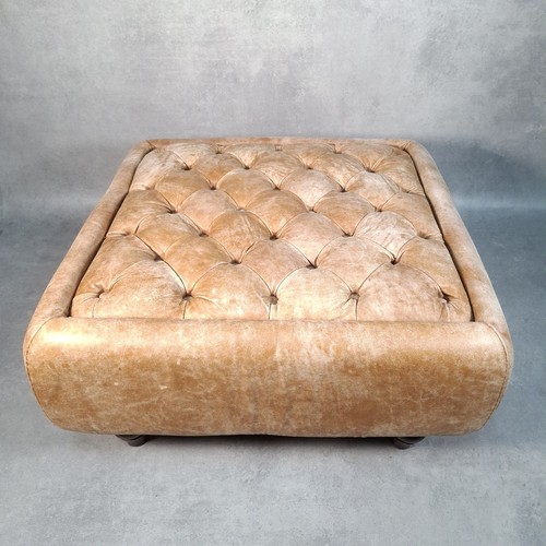 Tan leather chesterfield - tan, style