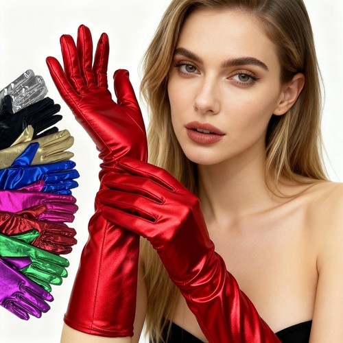 Women opera gloves - opera, patent