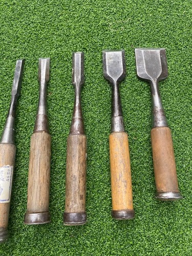 Used japanese chisels - chisels, 5pc