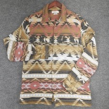 Urban Outfitters Southwest Shacket Shirt Jacket Jacquard Flannel Mens M