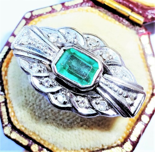 Large antique art deco 18ct - large,