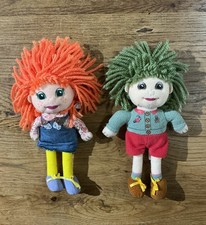 Tots TV Rag Dolls Tilly & Tiny Small Vintage 2005 Rare Collectible 7”