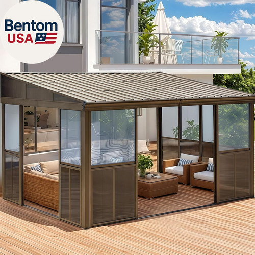 10x14ft wall mounted sunroom - 10x14ft,