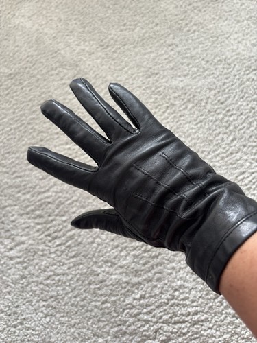 Used cabin crew leather gloves - used,