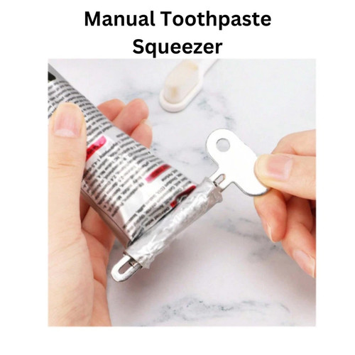 Metal tube toothpaste squeezer - metal,