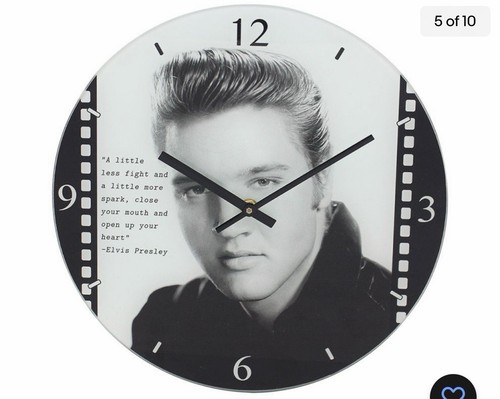 New elvis presley glass wall - new,