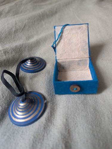 Pretty boxed tingsha - pretty,