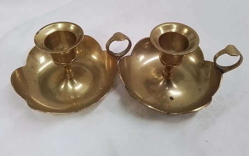 Pair vintage brass - pair,