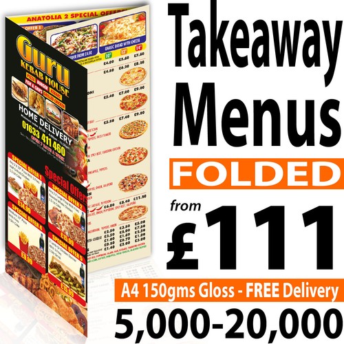 Takeaway folded colour a4 - a5,,