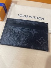 Louis Vuitton Wallet Double Card Holder LV M62170 Monogram Eclipse Brand New