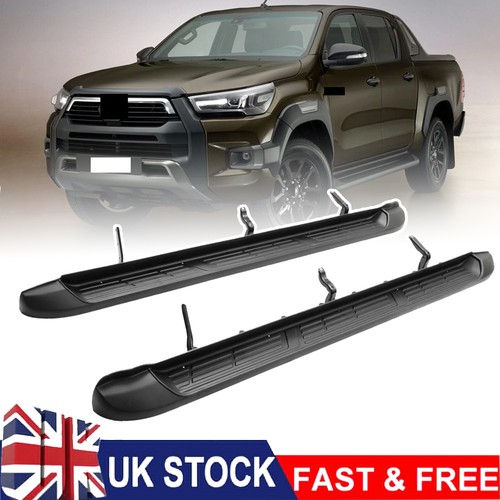 Black side steps - black,