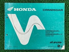 CRM250AR Parts List 2nd