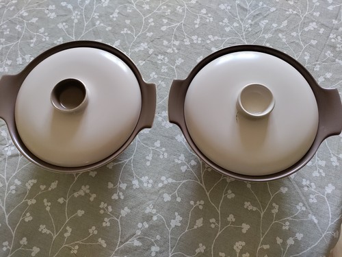 Two poole pottery twin tone - pottery,