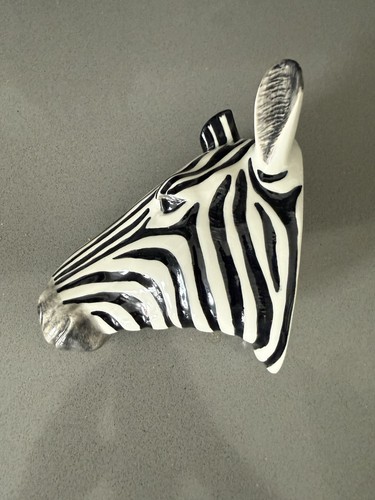 Quail ceramics zebra head - zebra,