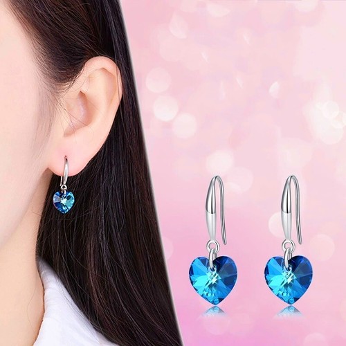 Ocean heart blue drop hook - heart,